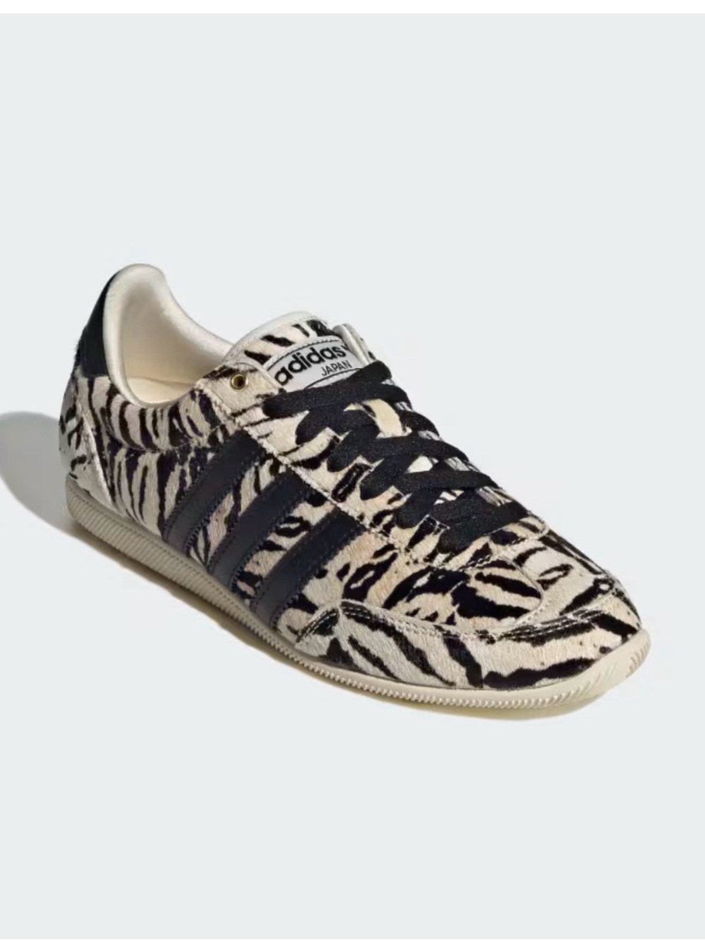 Adidas Women’s Japan Zebra Print Sneakers Black and Off White Size 8 New In Box